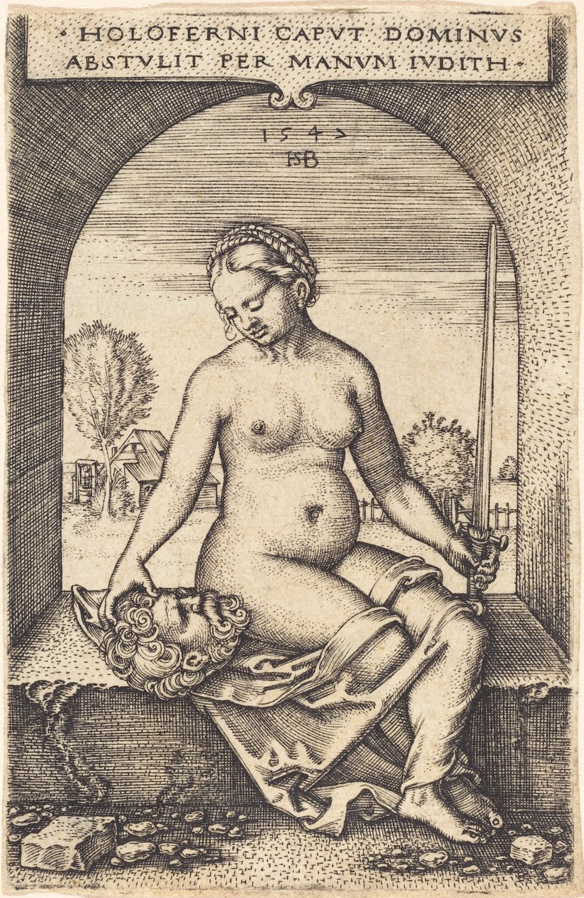 Judith sitzt am Fenster von Sebald Beham