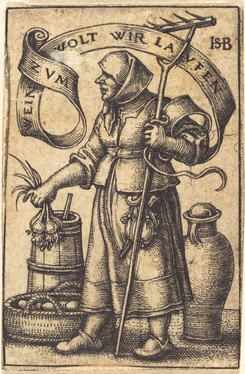 Die Marktfrau von Sebald Beham