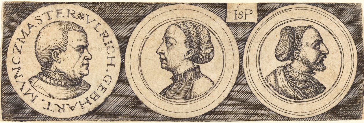 Drei Medaillen mit Porträts von Sebald Beham