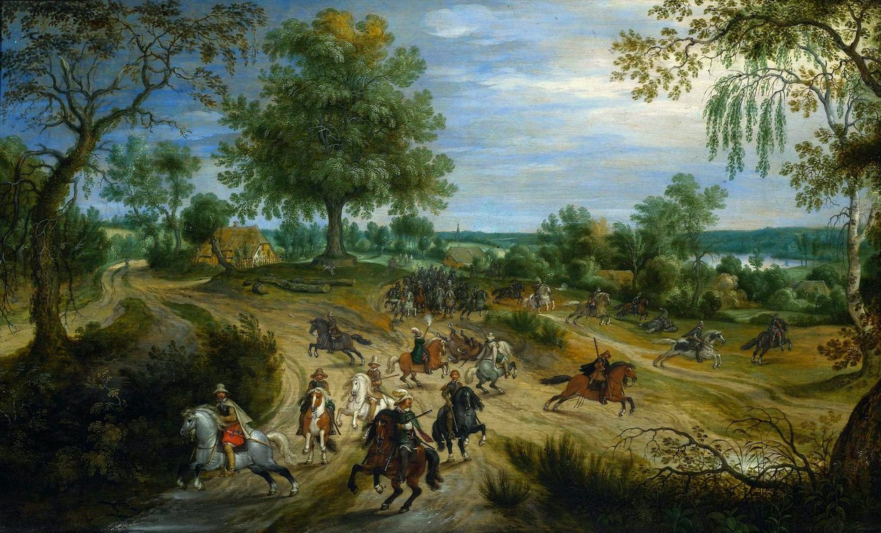 Ein Scharmützel von Sebastiaen Vrancx