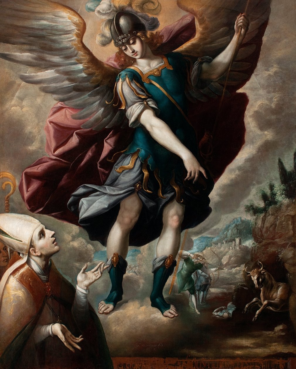 Sankt Michael und der Stier von Sebastian Lopez de Arteaga