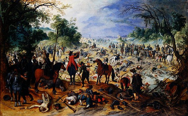 Soldaten überfallen einen Konvoi von Sebastian Vrancx