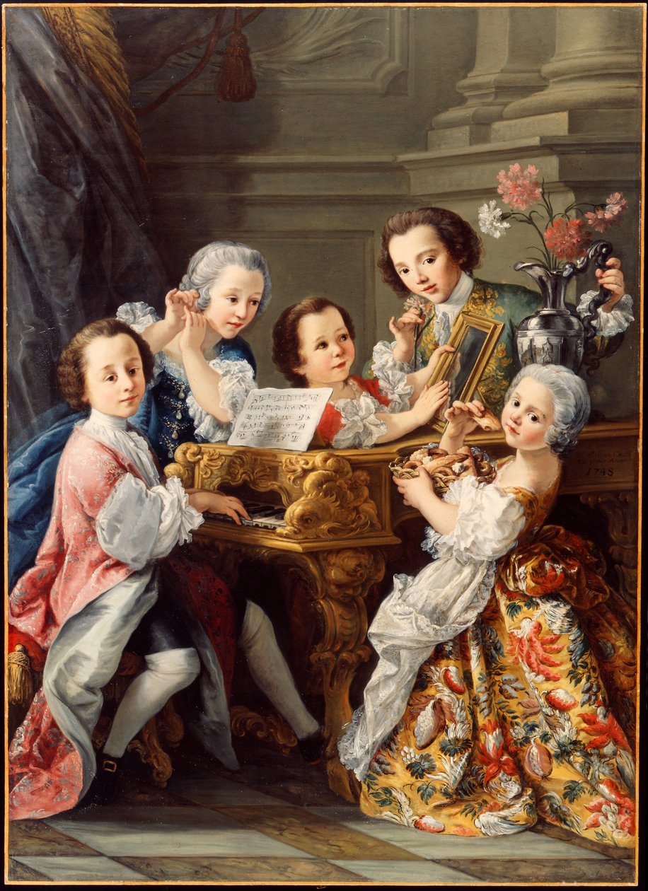 Allegorie der fünf Sinne von Sebastiano Ceccarini