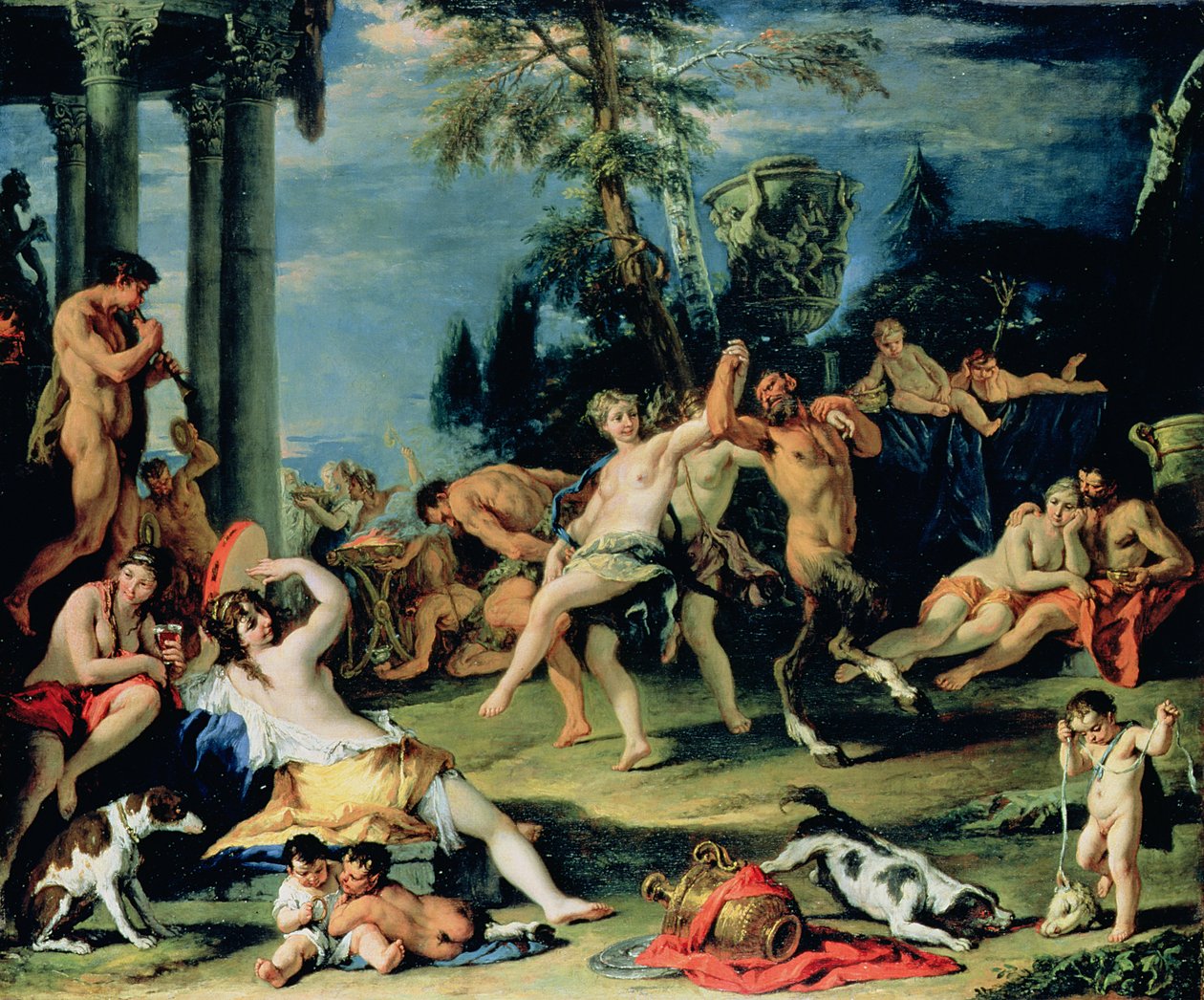 Bacchanal zu Ehren des Pan von Sebastiano Ricci