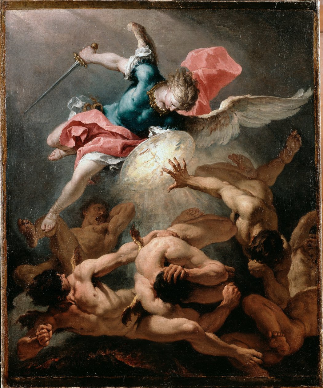 Der Sturz der rebellischen Engel von Sebastiano Ricci