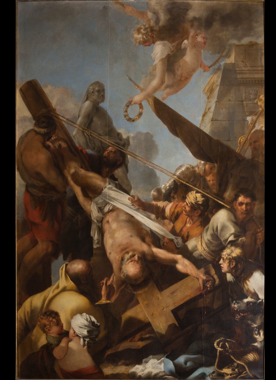 Die Kreuzigung des Heiligen Petrus von Sébastien Bourdon