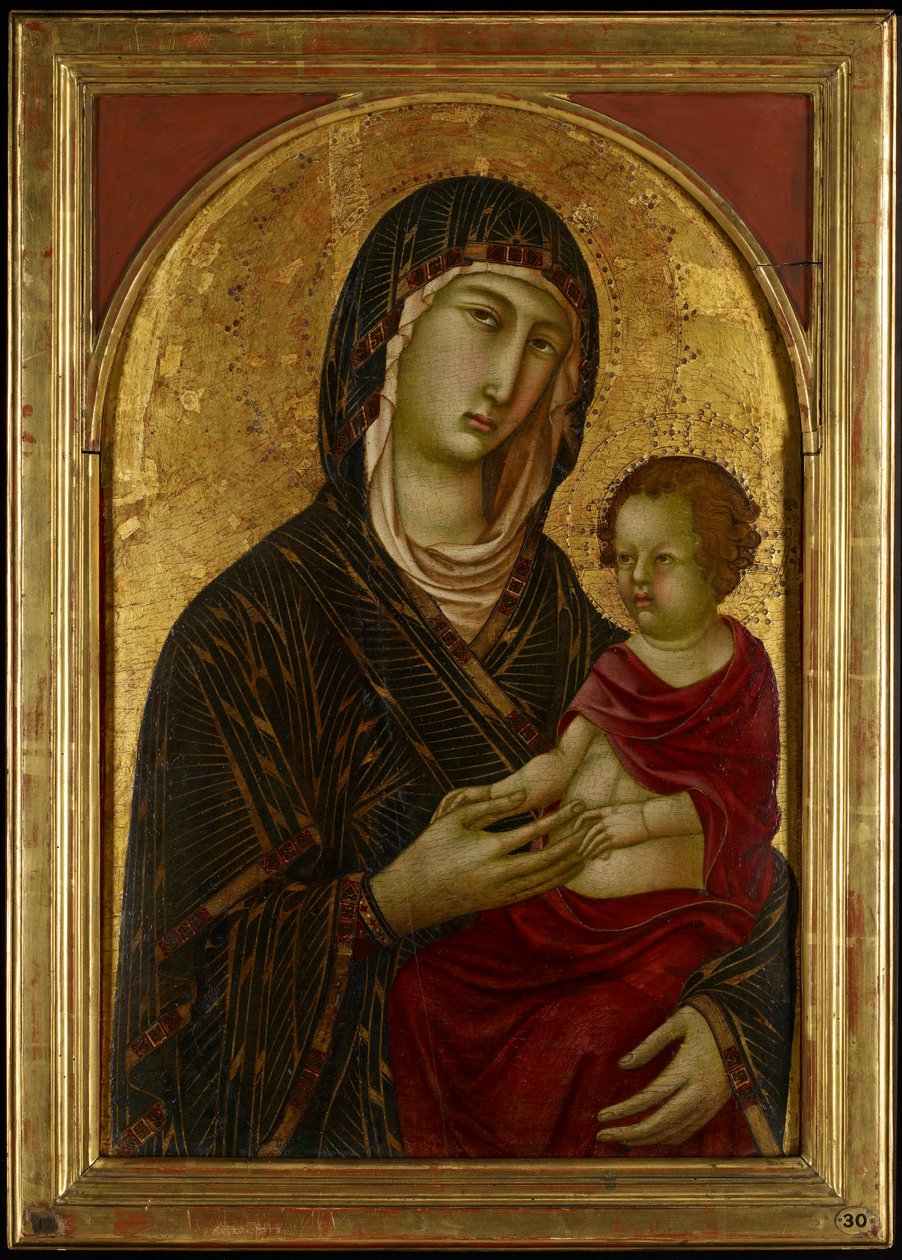 Madonna mit Kind, ca. 1310 von Segna di Bonaventura