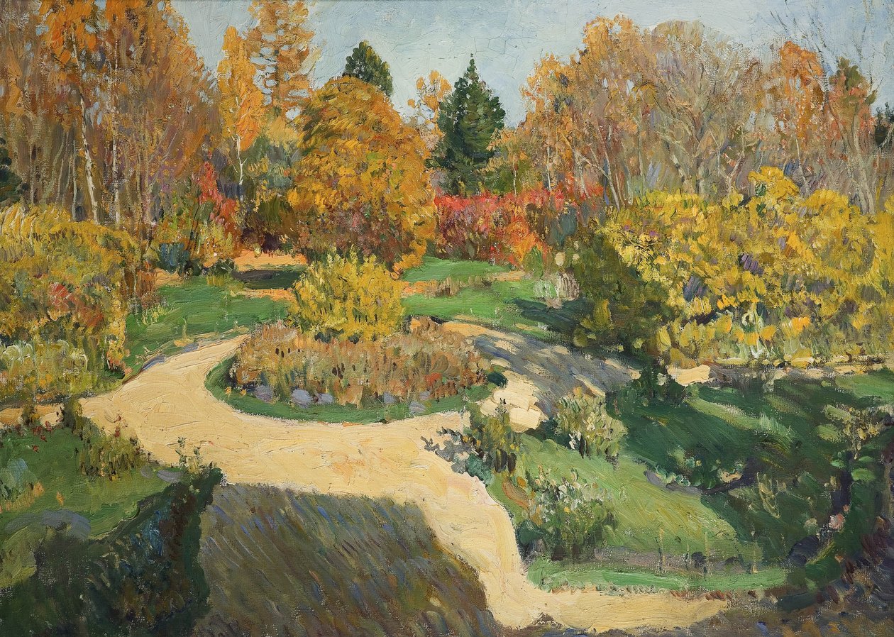 Der Garten im Herbst, 1910 von Sergei Arsenevich Vinogradov