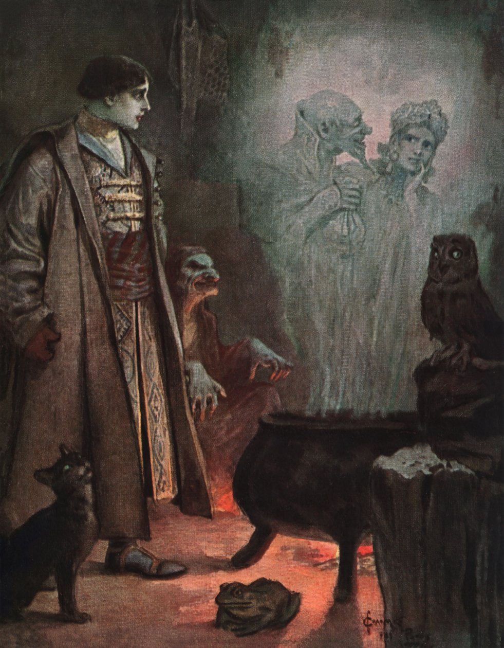 Wahrsagerin, ca. 1900 von Sergei Sergeevich Solomko