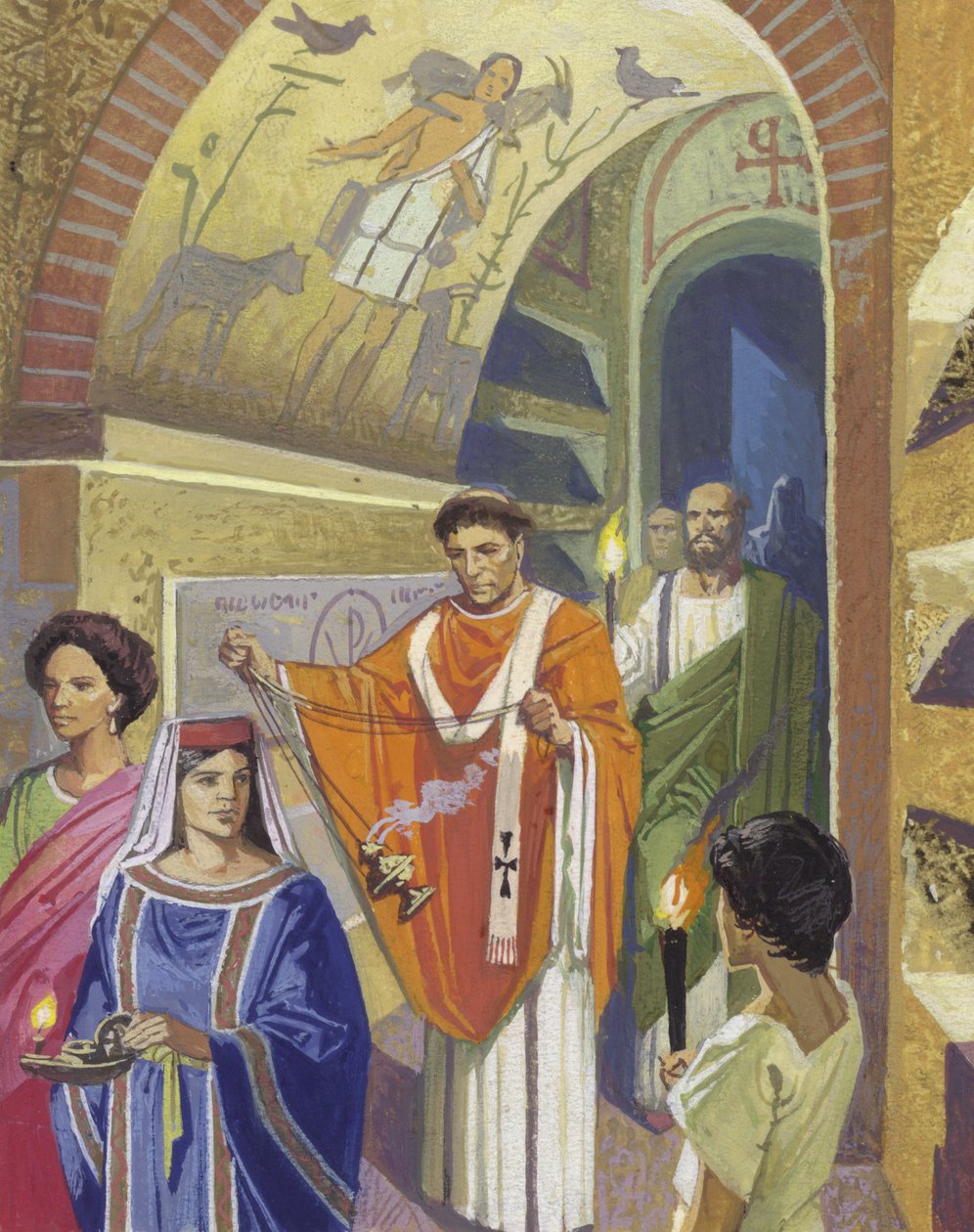 Katakomben in Rom von Severino Baraldi