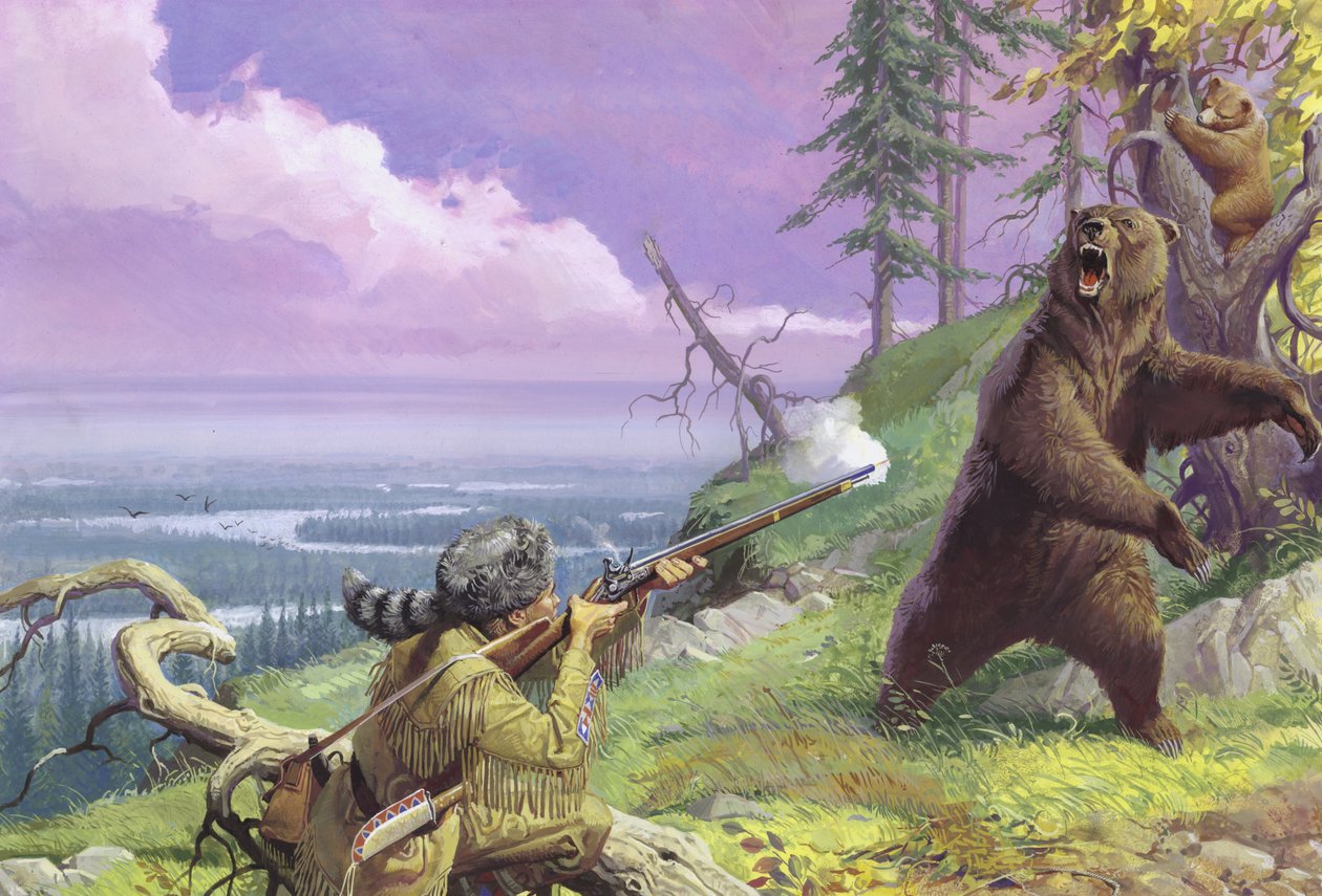 Daniel Boone bahnt den Wilderness Trail von Severino Baraldi