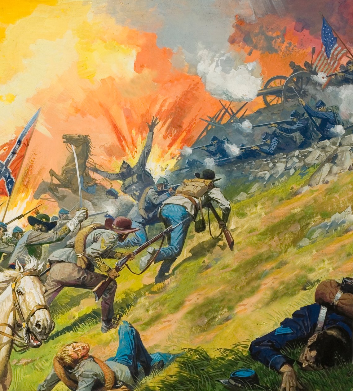 Die Schlacht von Gettysburg von Severino Baraldi