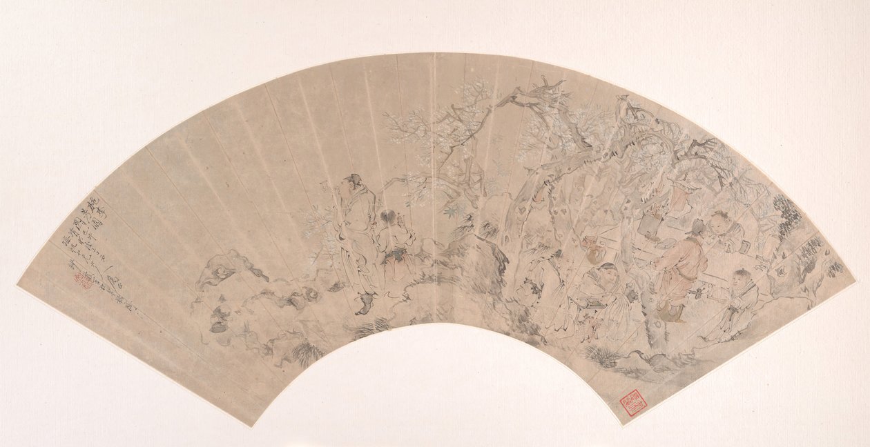 Der Pfirsich- und Pflaumengarten, datiert 1879 von Sha Fu