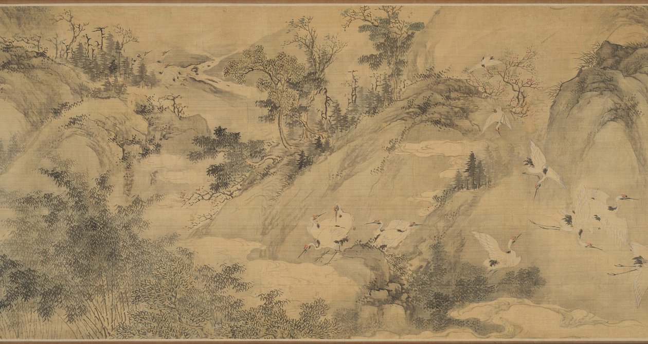 Hundert Kraniche 百鶴圖 von Shen Quan