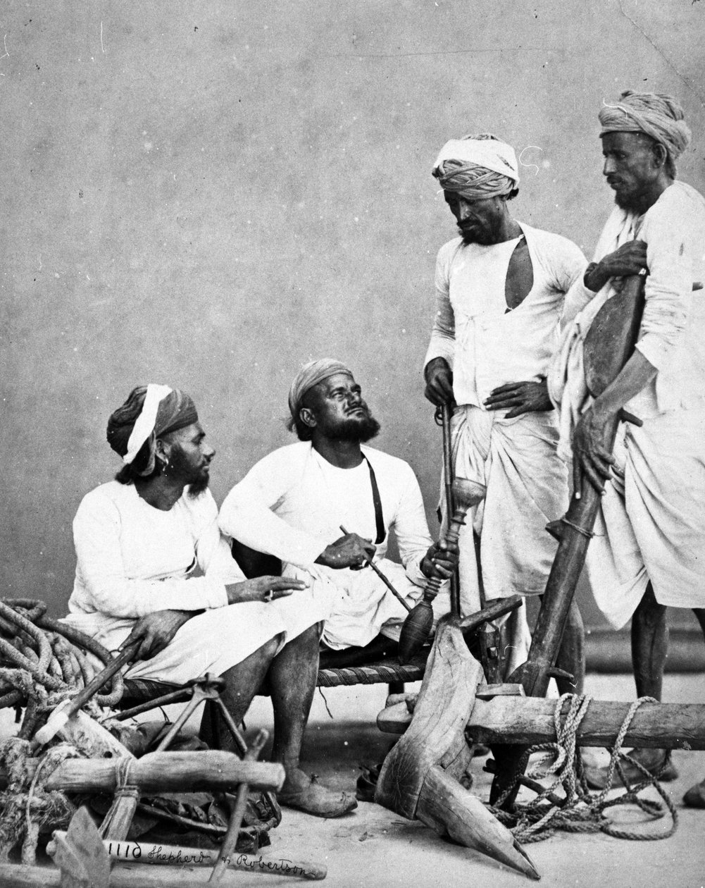 Jat Zemindars und Ryots, ca. 1863 von Shepherd and Robertson