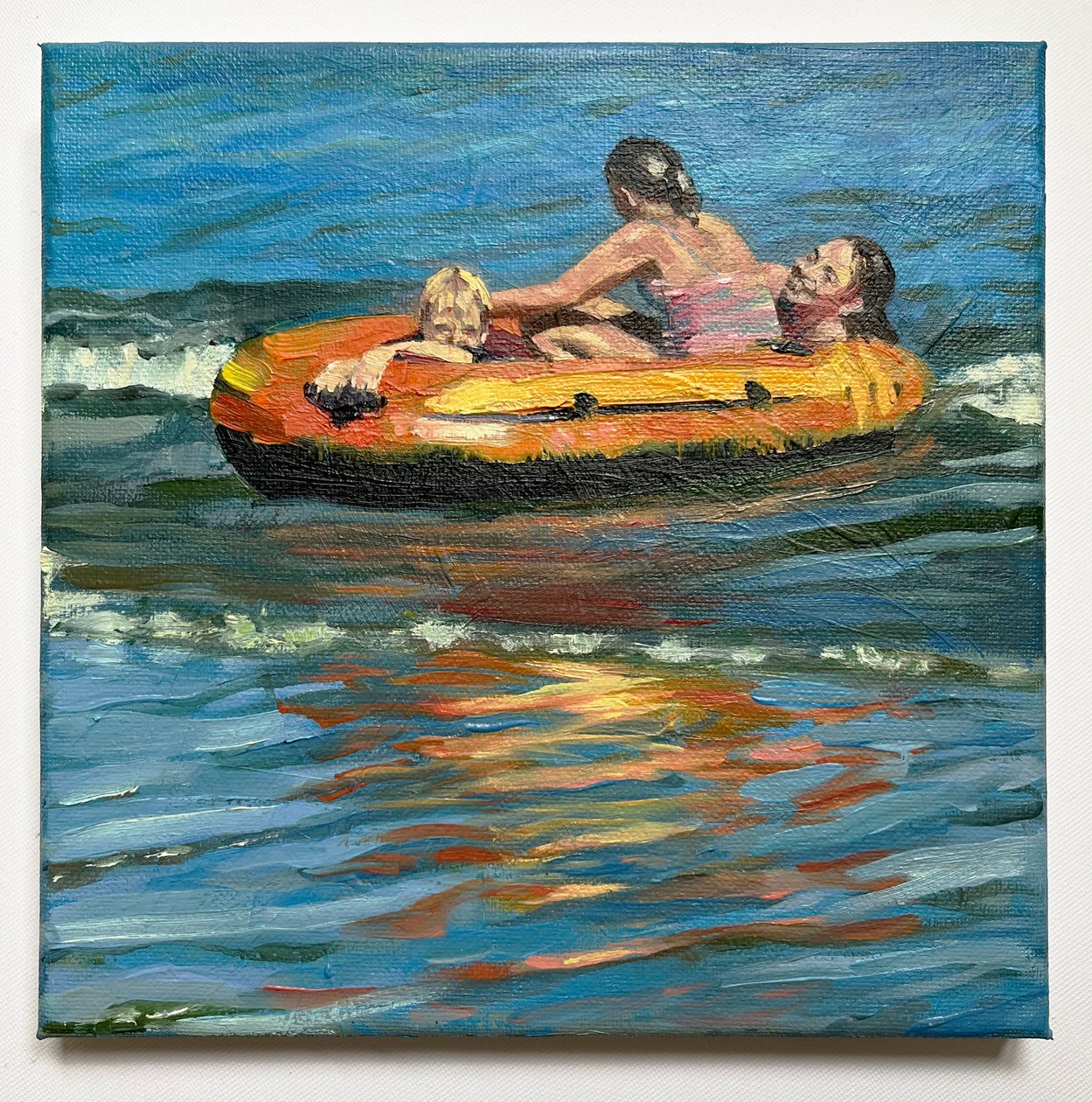 Im Flachwasser mit dem Dinghy, 2021 von Sheri Gee