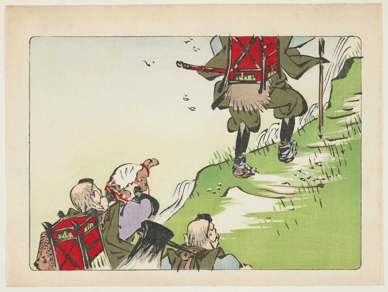 (Prozession von Pilgern), ca. 1877 von Shibata Zeshin