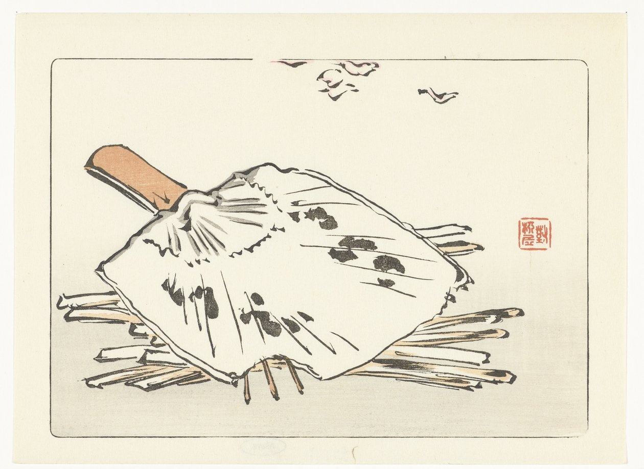Fächer und Anzündhölzer von Shibata Zeshin