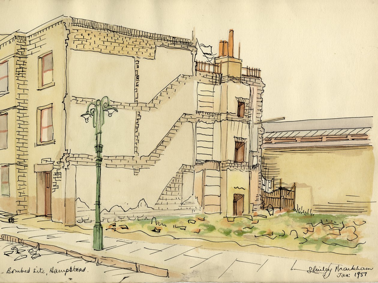 Bombenstelle, Hampstead, 1951 von Shirley Markham