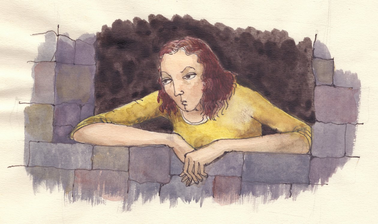 Griesgrämige Frau, ca. 1950 von Shirley Markham