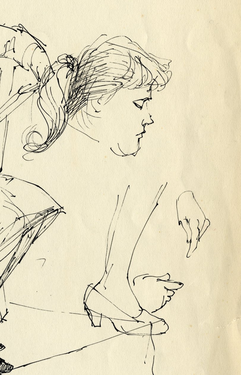 Kopf-, Hand- und Fußdetail, 1953 von Shirley Markham