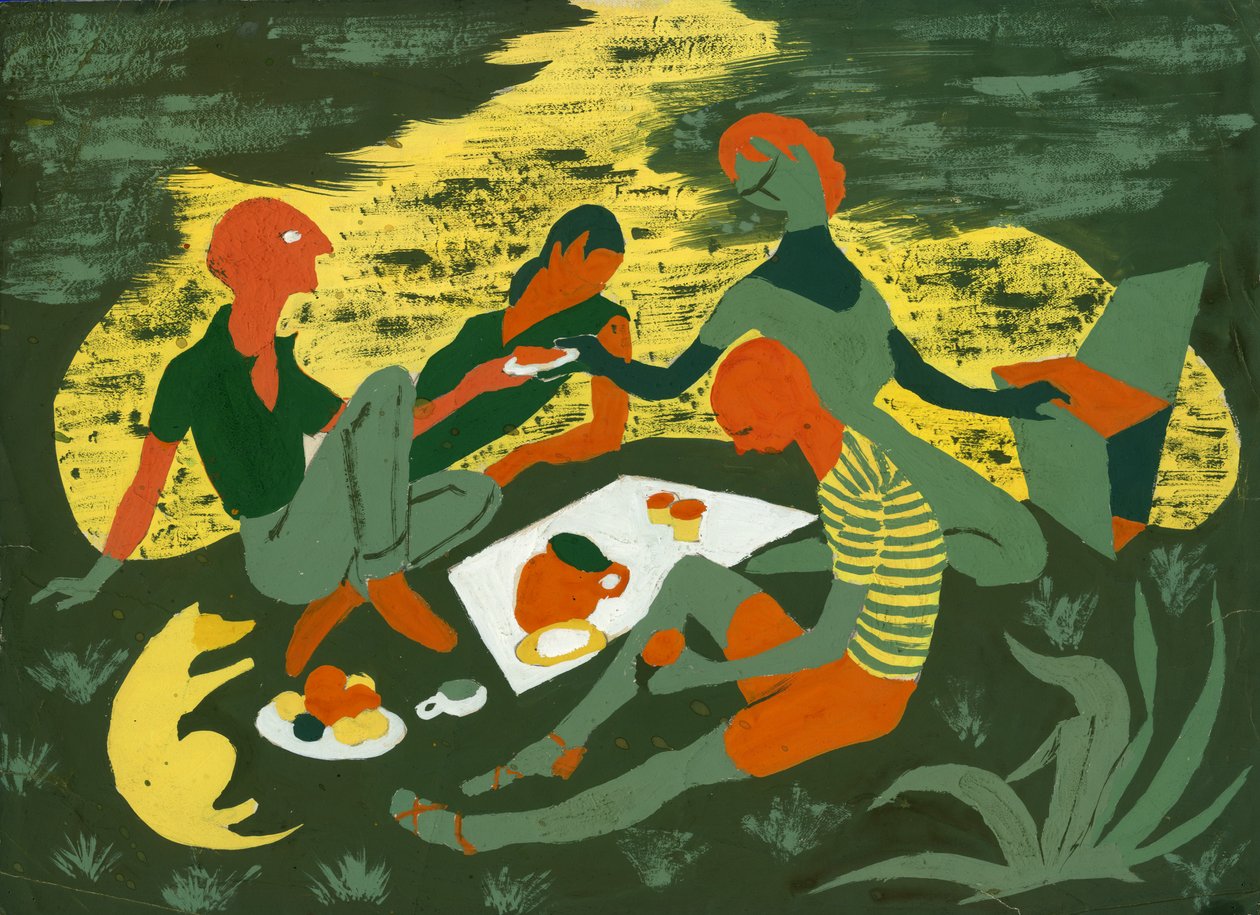 Picknick, ca. 1950 von Shirley Markham