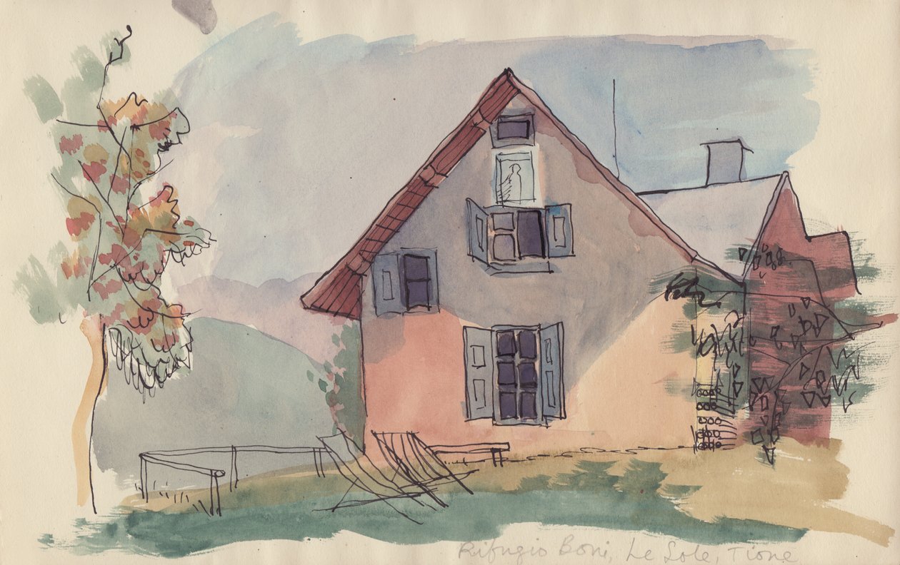 Rifugio Boni, Le Sole, Tione, um 1950 von Shirley Markham
