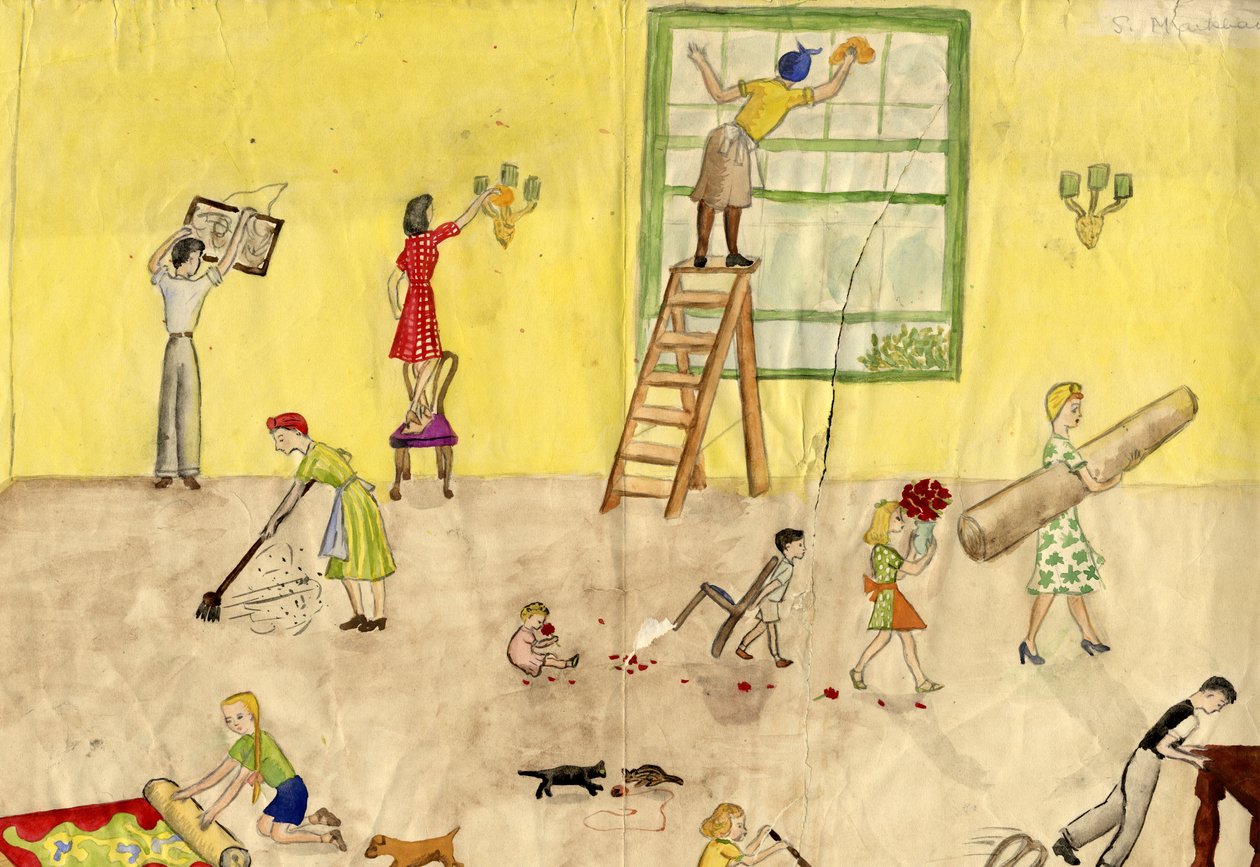 Frühjahrsputz, 1944 von Shirley Markham