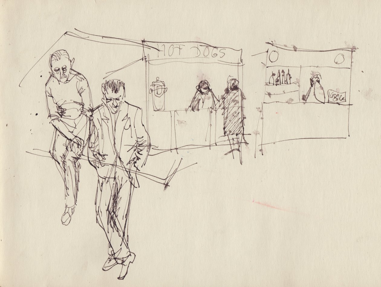 Junge Männer auf einem Jahrmarkt, ca. 1950 von Shirley Markham