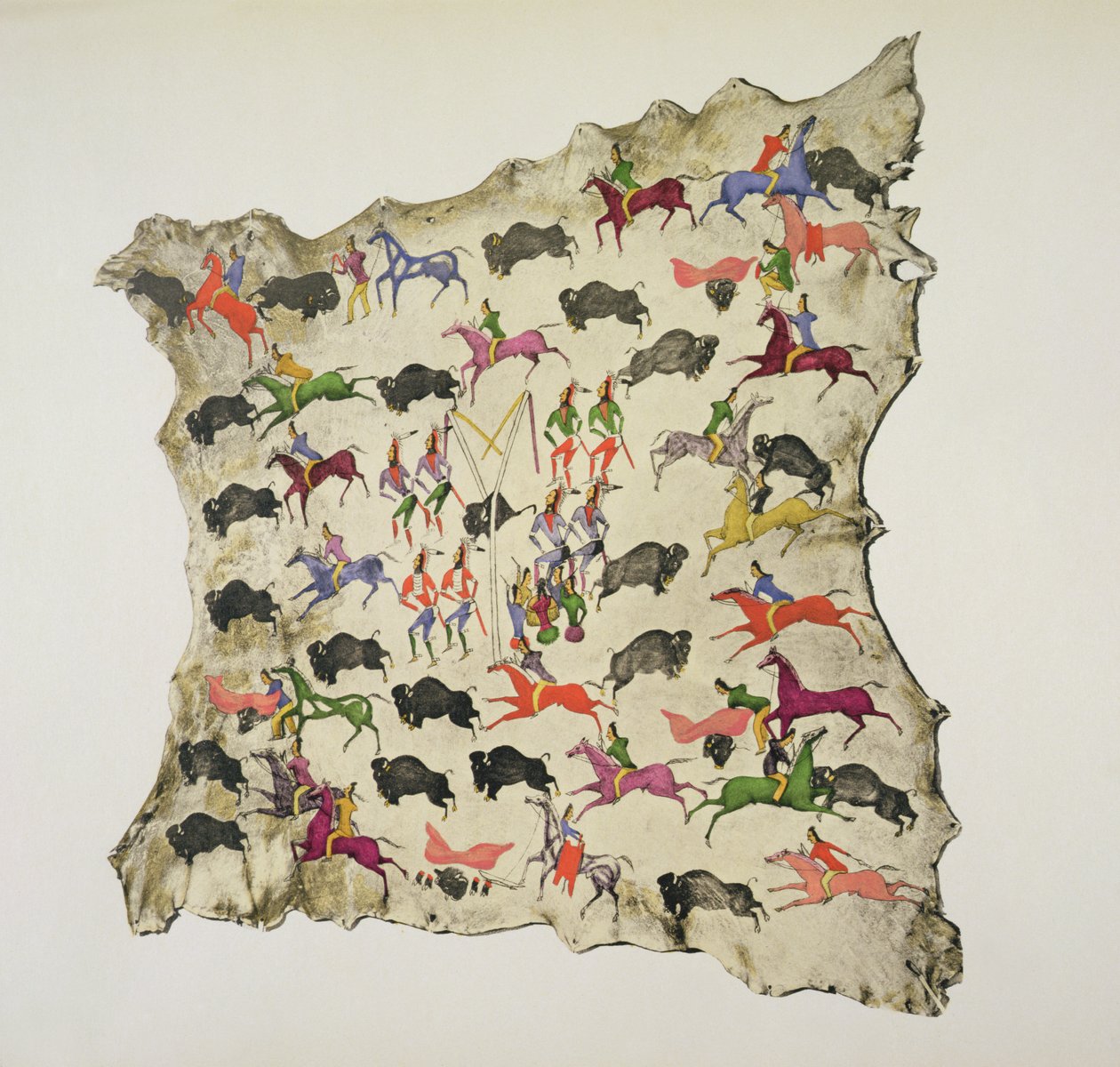 Büffeljagd von Shoshone Katsikodi School