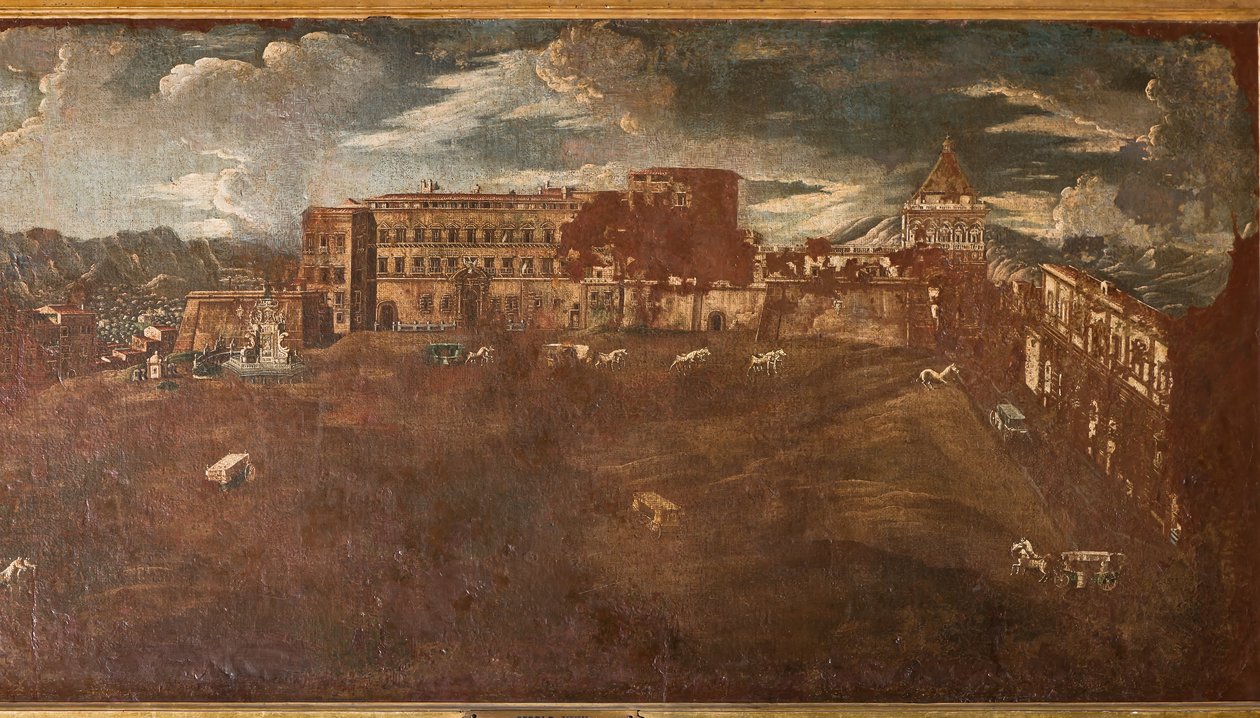 Ansicht des Königspalastes, ca. 1760 von Sicilian School
