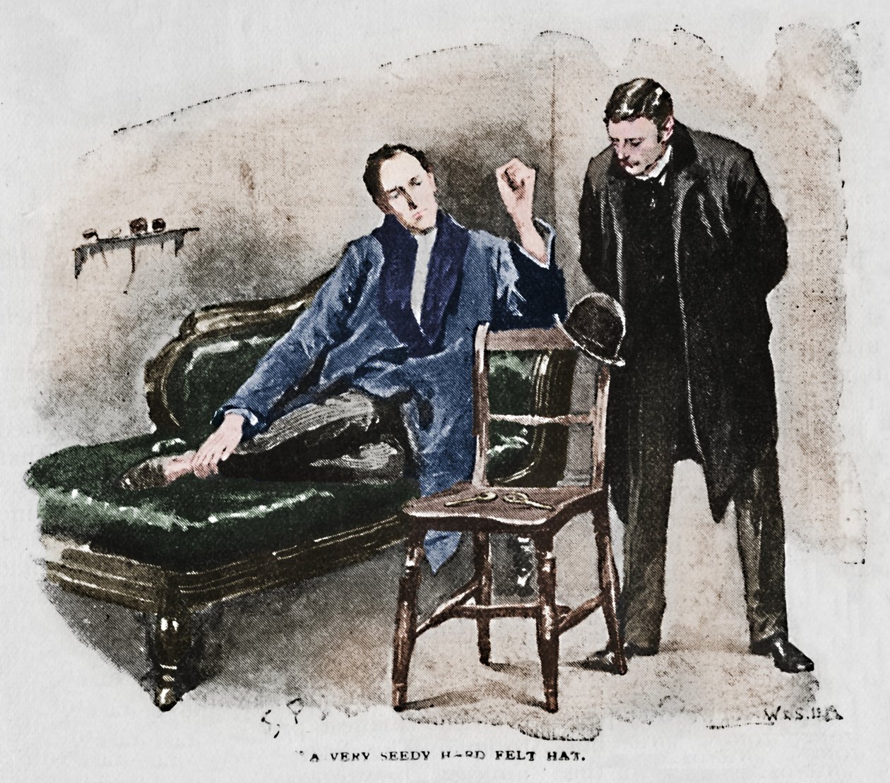 Ein sehr schäbiger Filzhut von Sidney Paget