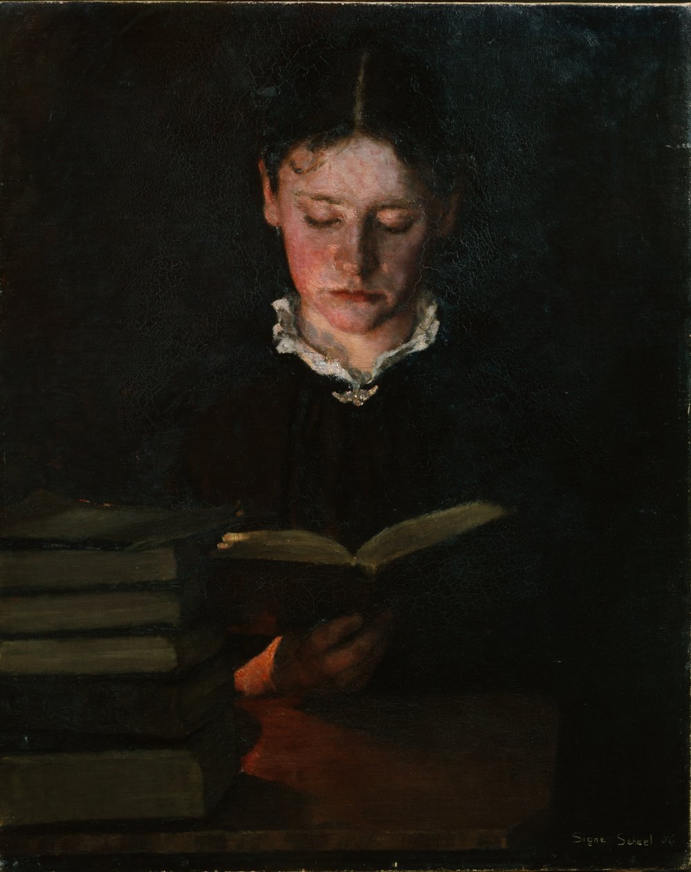 Lesende Frau von Signe Scheel