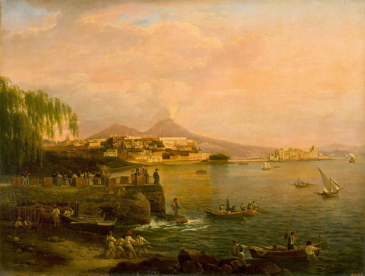 Blick auf Neapel von der Villa Reale von Silvestr Fedosievich Shchedrin