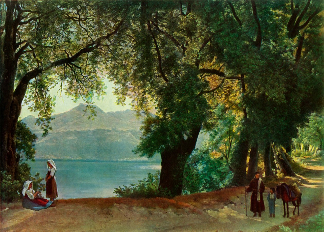Der Nemisee bei Rom, 1820er, 1965 von Sil