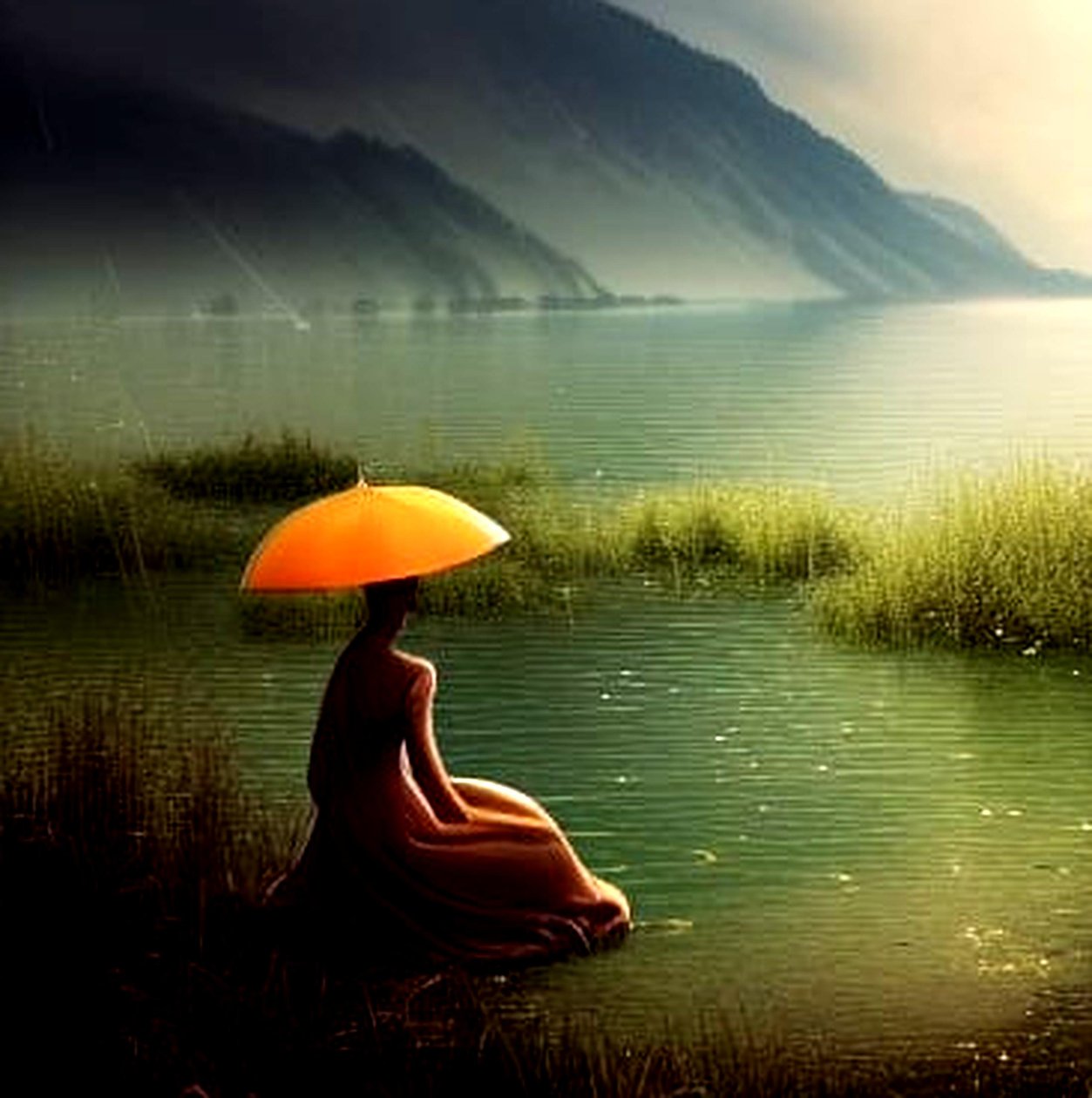 Stille im sanften Regen von Silvia Martini