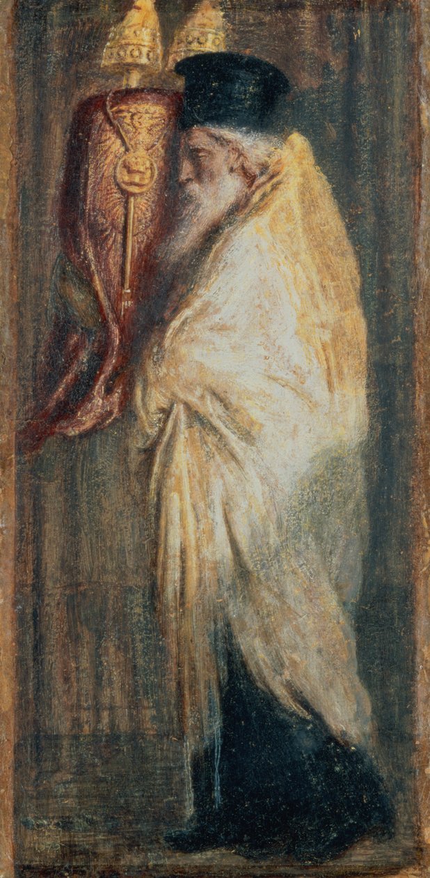 Aaron mit der Gesetzesrolle, 1875 von Simeon Solomon