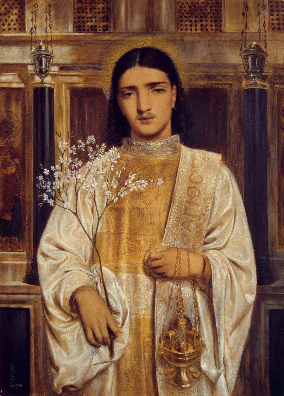 Ein Heiliger der Ostkirche von Simeon Solomon