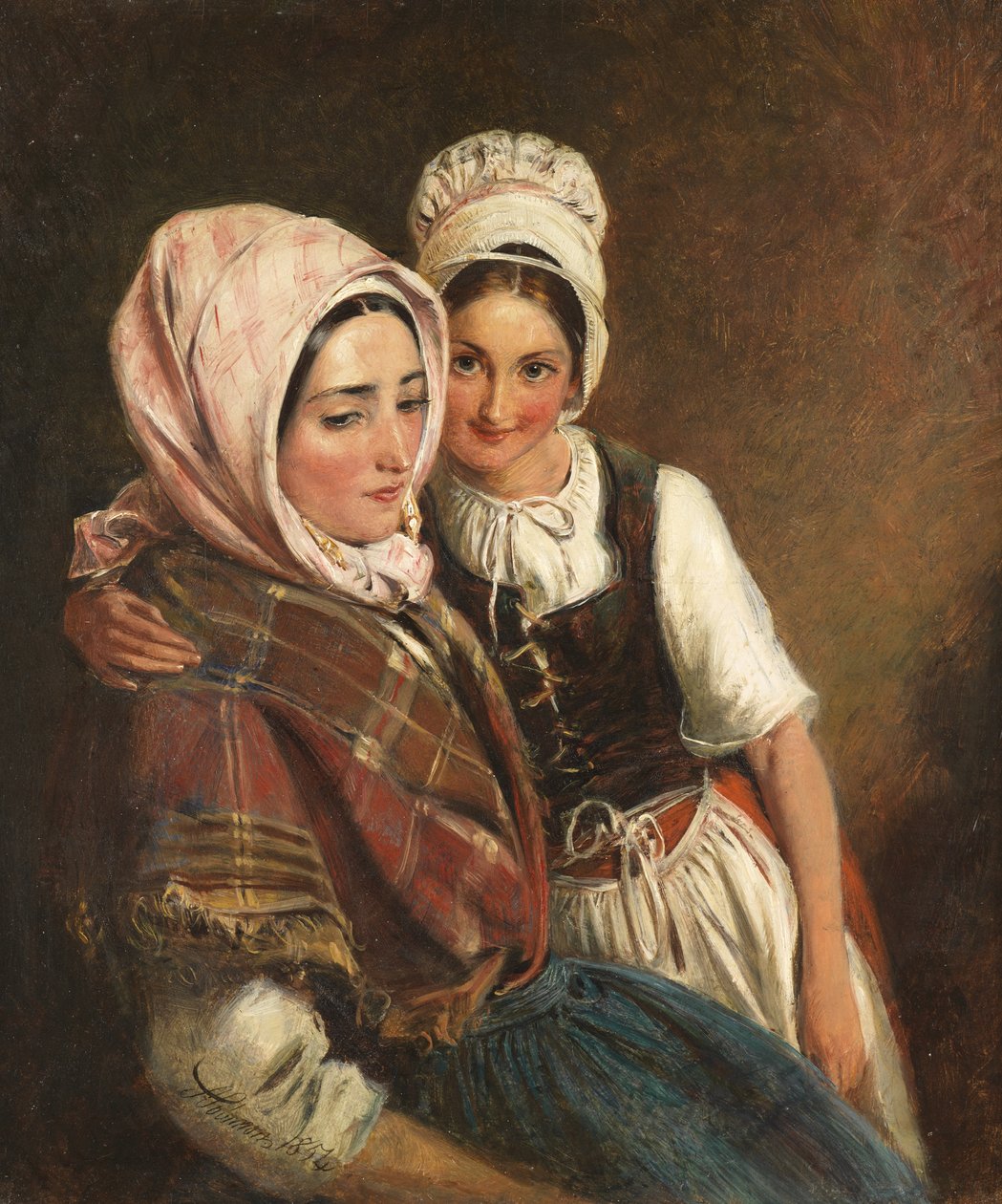 Mutter und Tochter, 1854 von Simeon Solomon