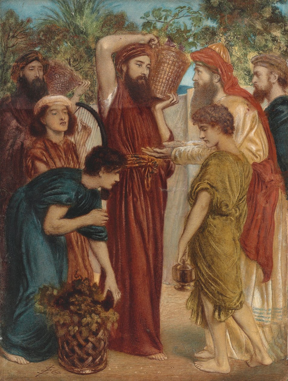 Darbringung der Erstlingsfrüchte der Ernte von Simeon Solomon