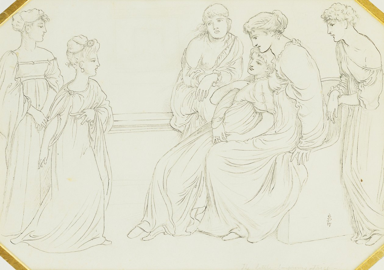Die kleine Improvisatorin, 1867 von Simeon Solomon