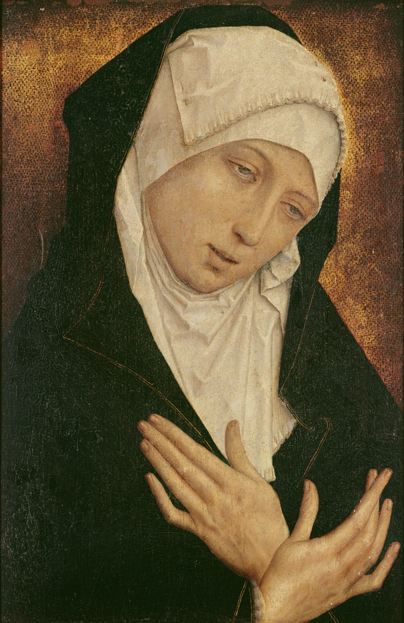 Die Jungfrau der Trauer, um 1460 von Simon Marmion