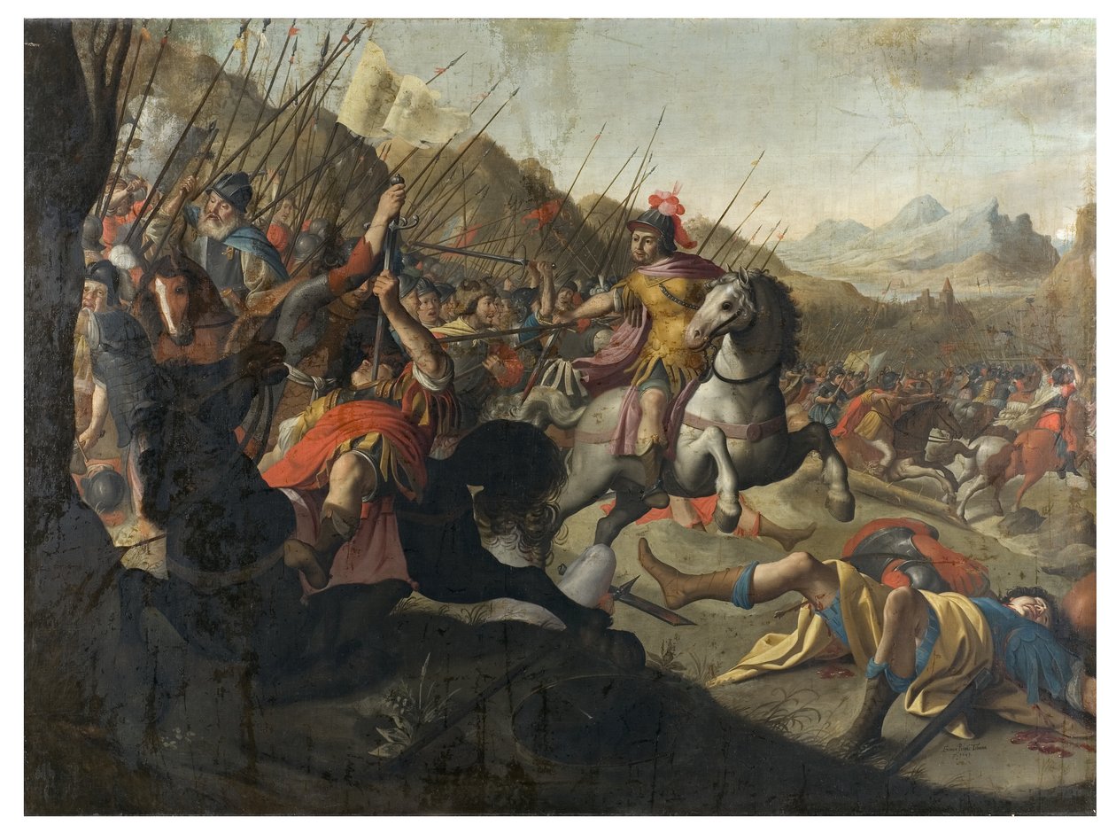 Eine römische Schlacht, 1641 von Simon Peter Tilemann
