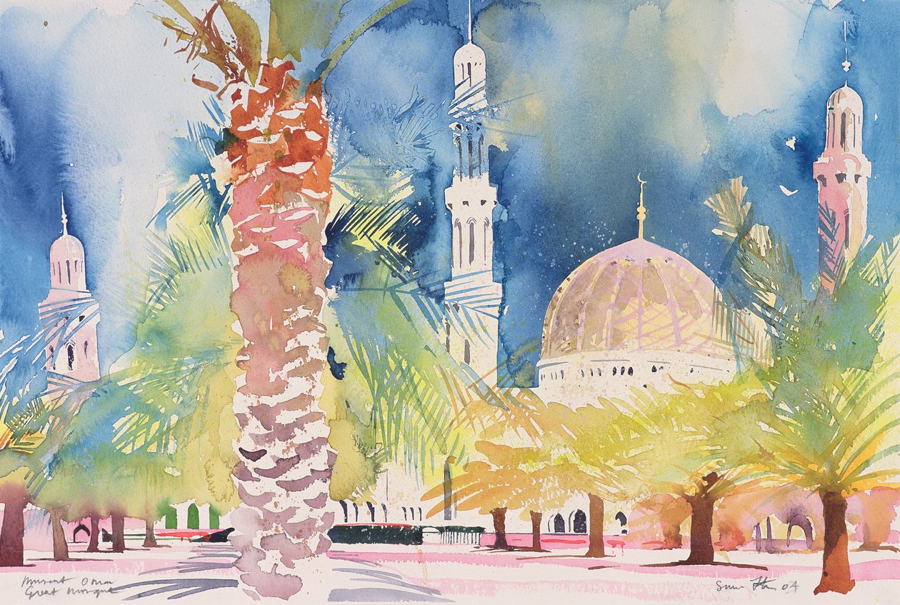 Muscat, Große Moschee, 2004 von Simon Fletcher