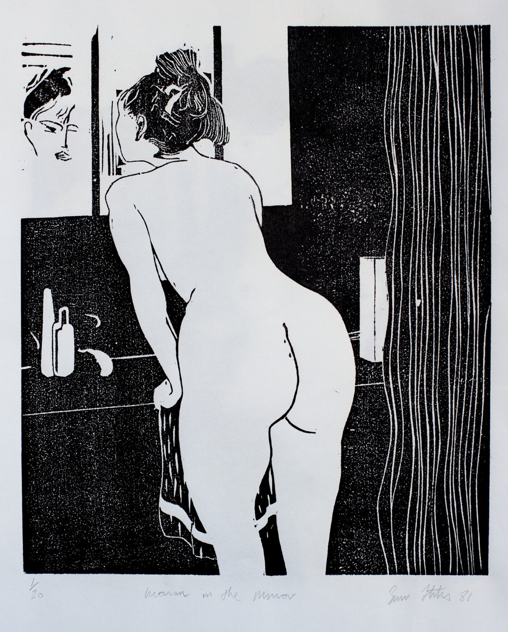 Frau im Spiegel von Simon Fletcher