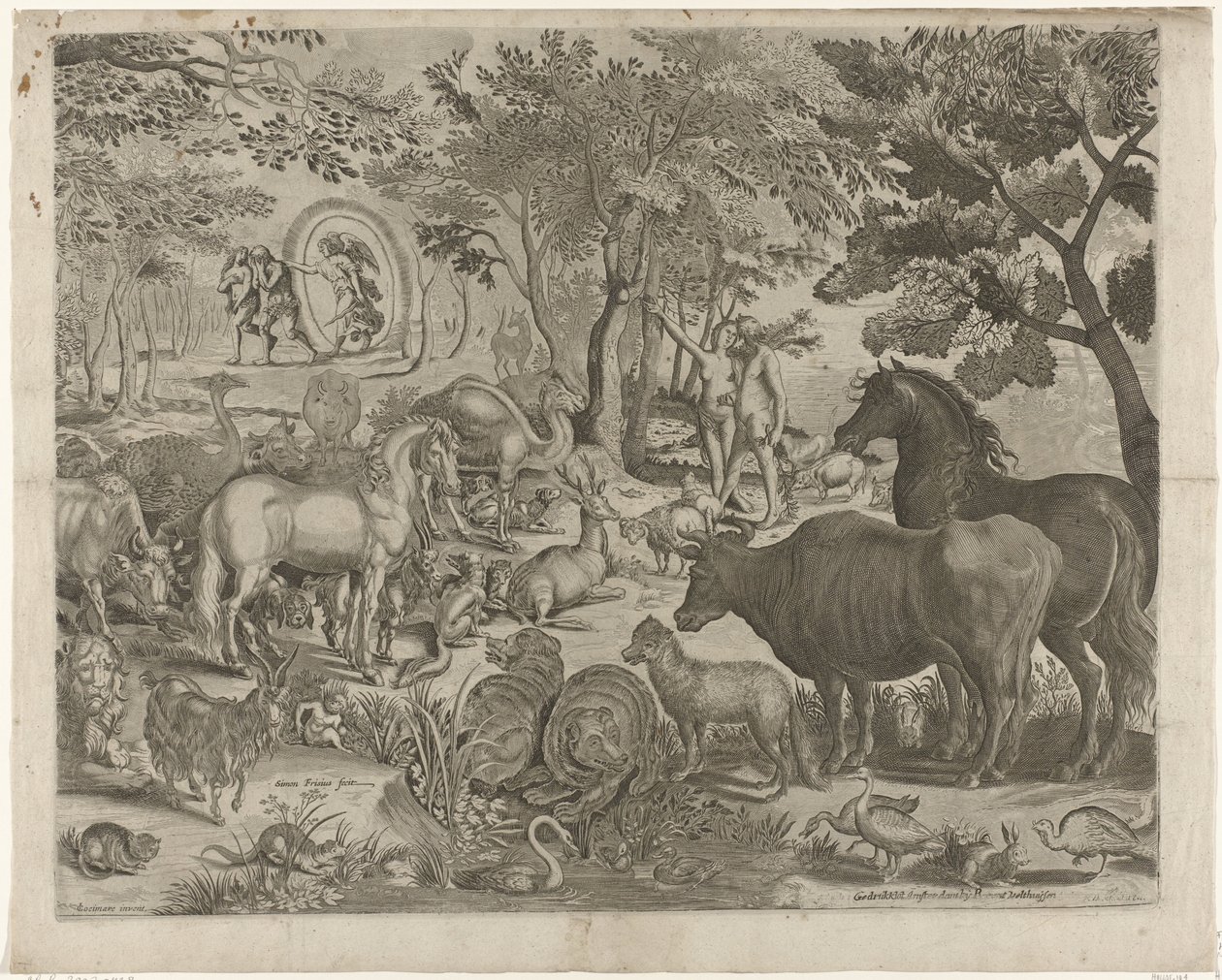 Vertreibung aus dem Paradies von Simon Frisius