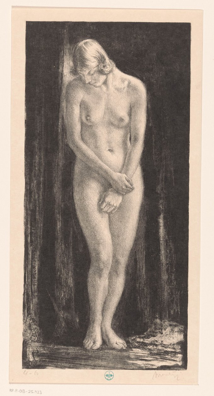 Stehende nackte Frau von Simon Moulijn (signed by artist)