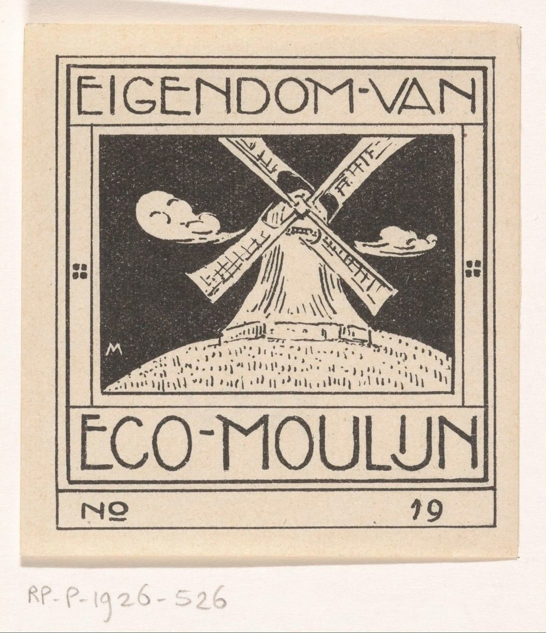 Ex Libris von Eco Moulijn von Simon Moulijn