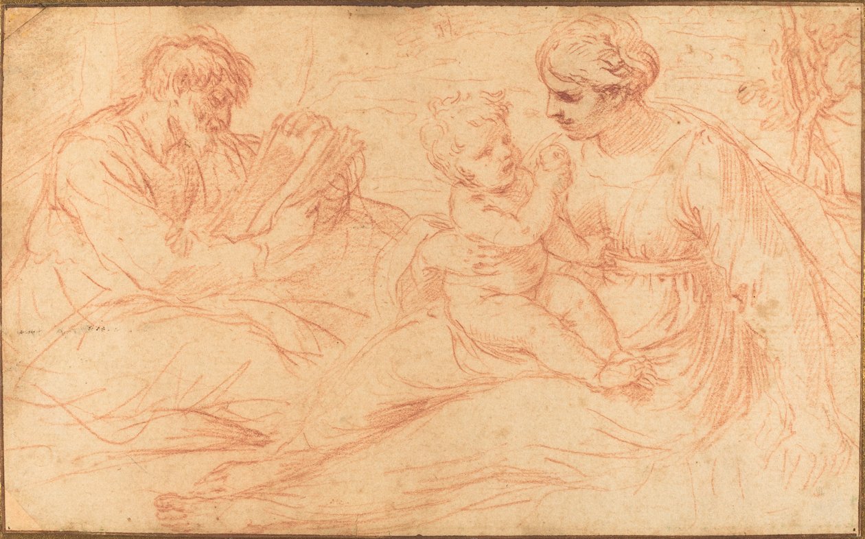 Die Heilige Familie von Simone Cantarini