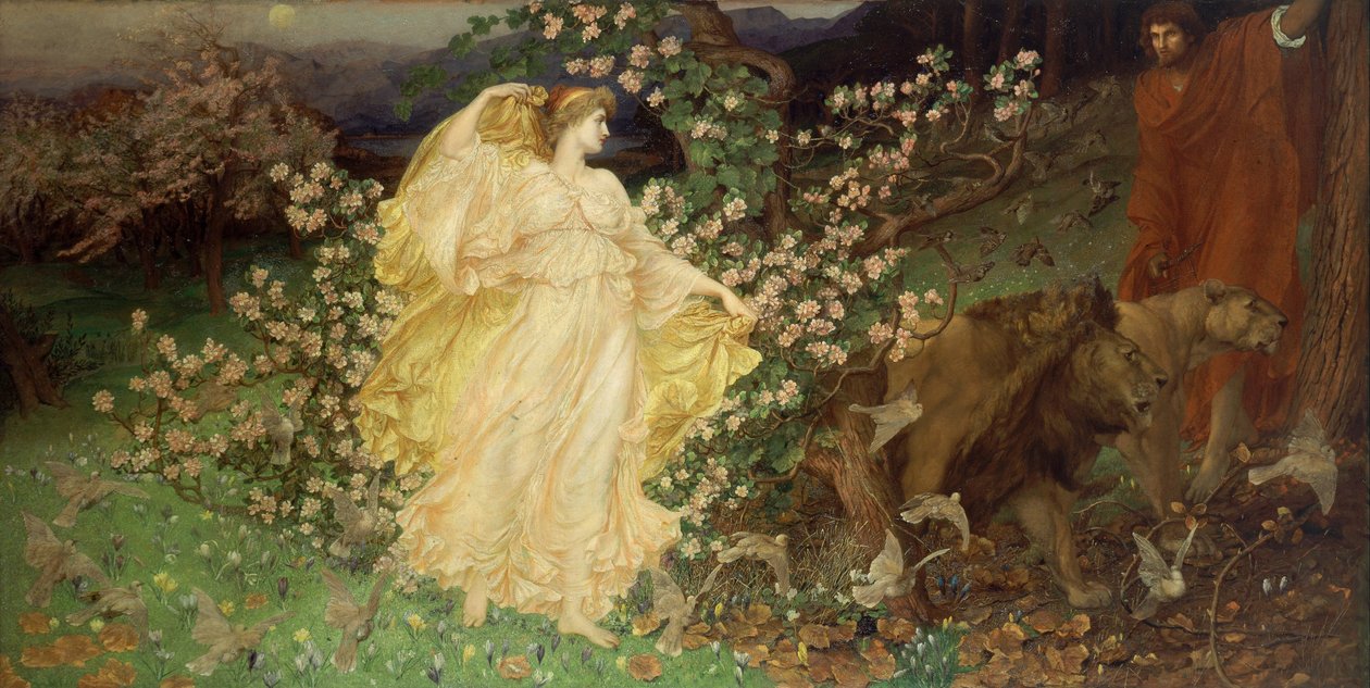 Venus und Anchises von William Blake Richmond